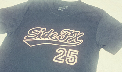 The SideFX 25th Anniversary baseball-style t-shirt