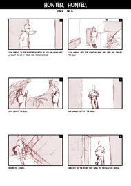 Hunter Hunted Storyboard Page 1